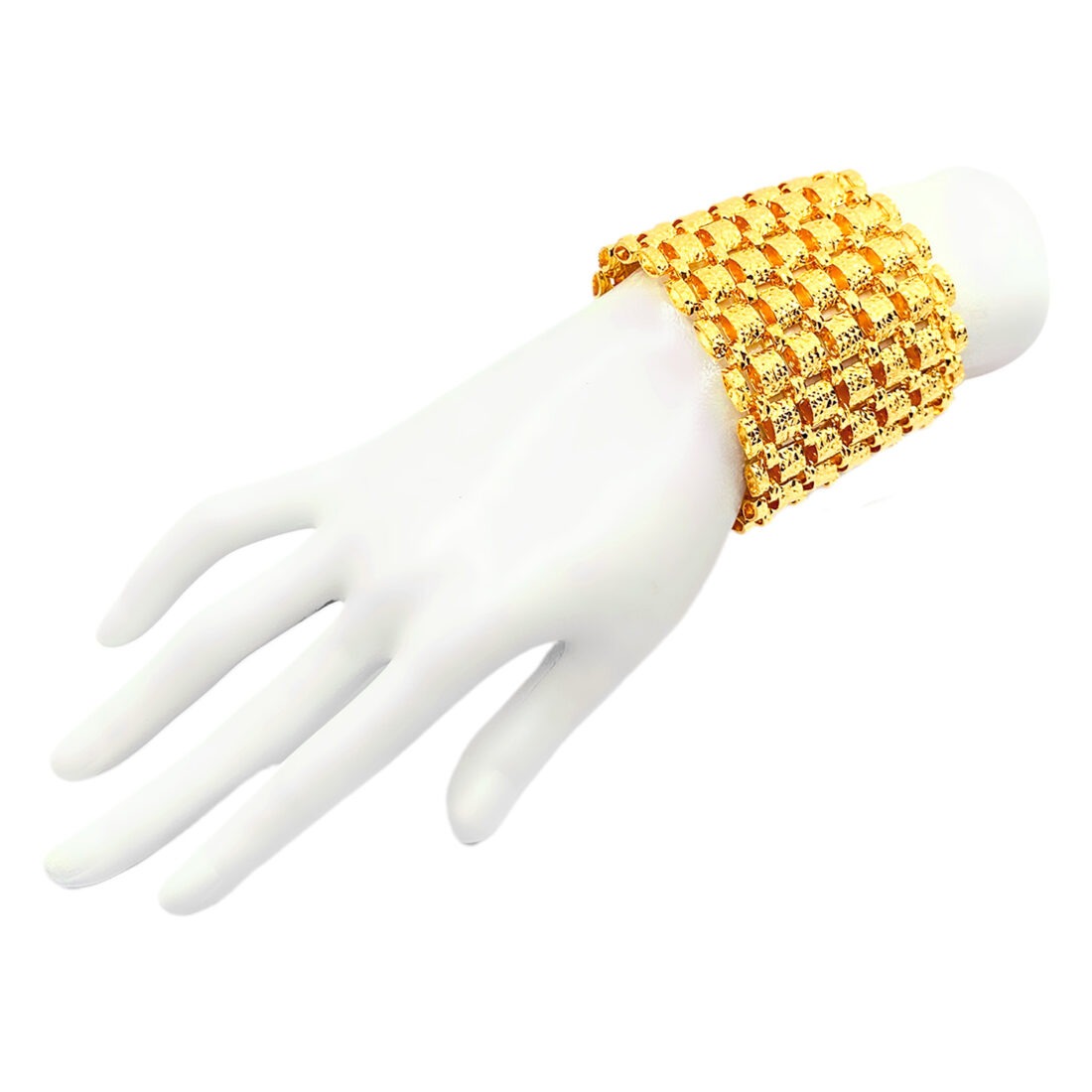 1C6R Oval Side Olive Hollow Bracelet