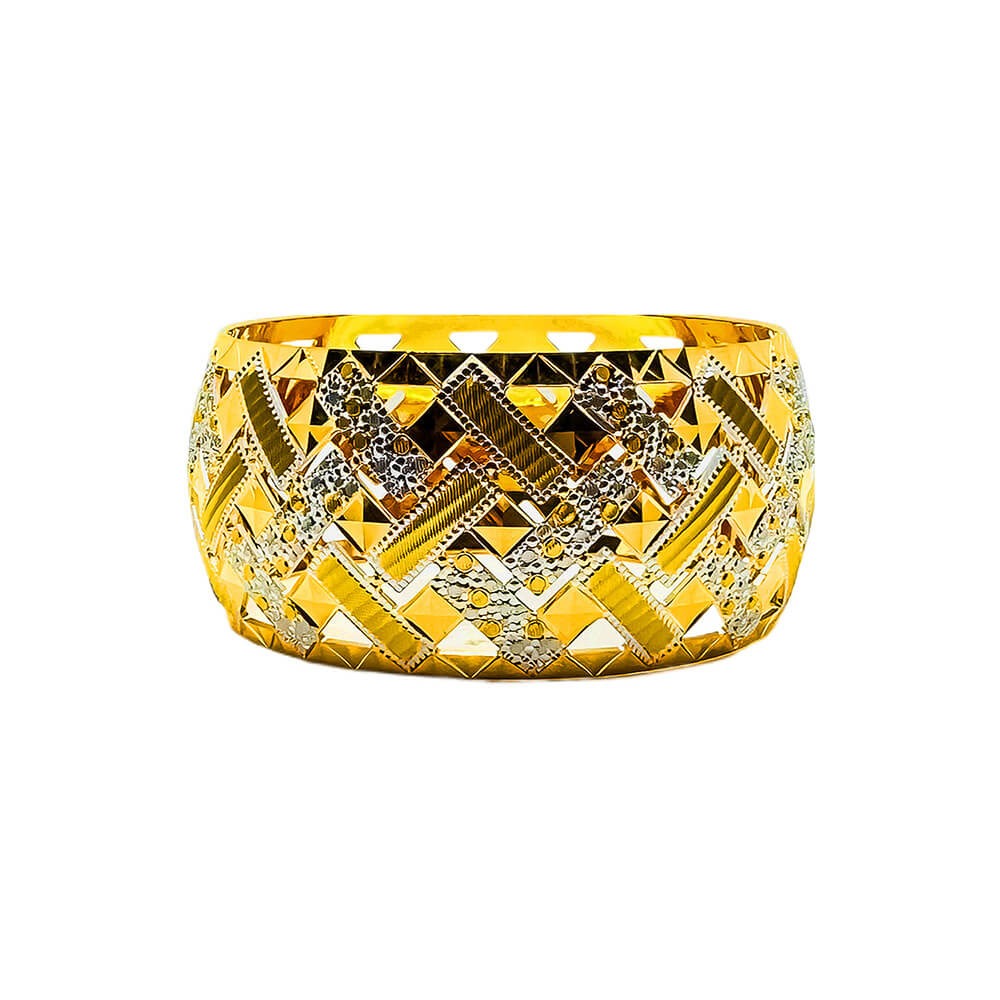 2C Zigzag Cutting Bangle