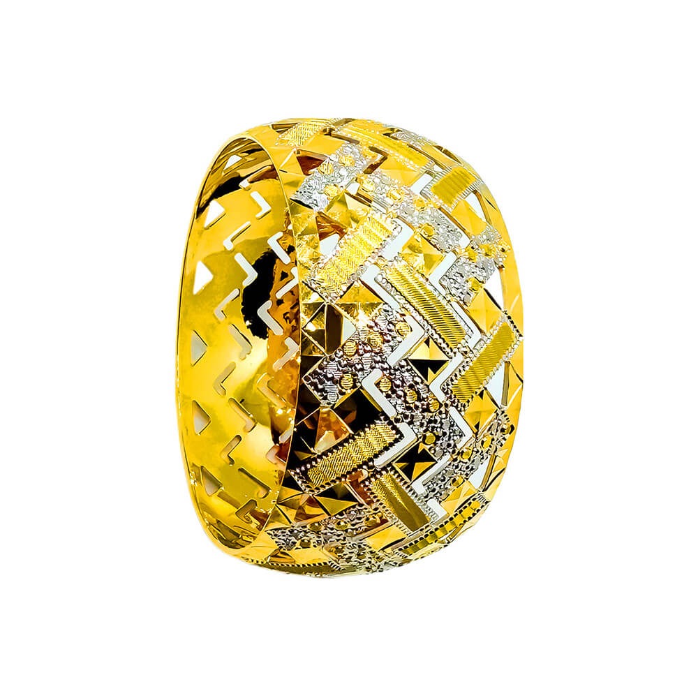 2C Zigzag Cutting Bangle