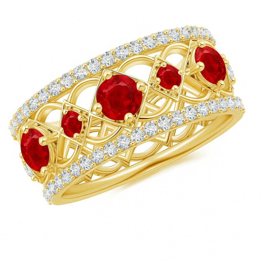 Crimson Empress Ruby Band