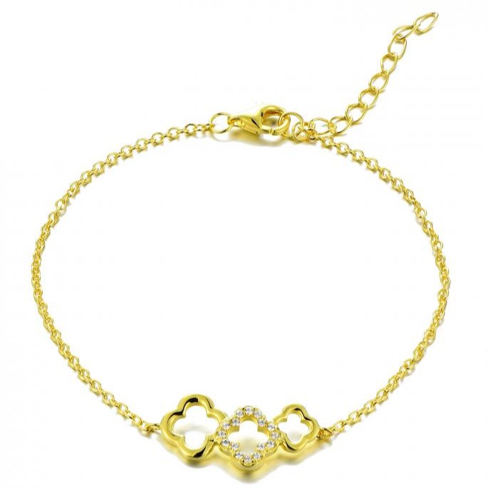Diamond Clover Harmony Bracelet