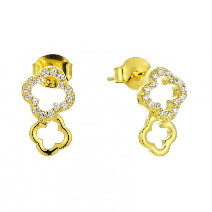 Diamond Clover Harmony Earrings
