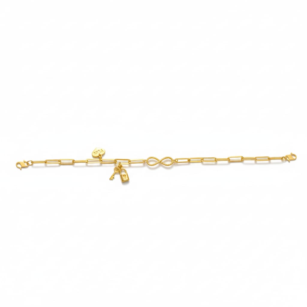 Endless Love 916 Gold Charm Bracelet