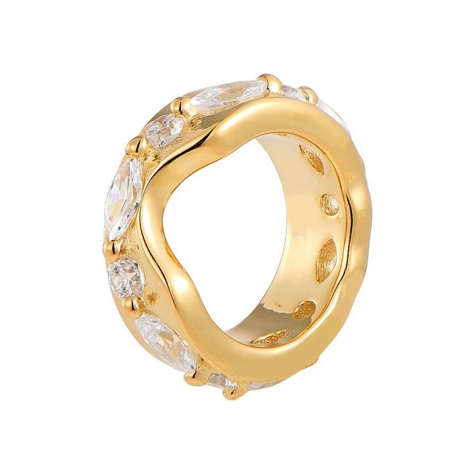 Eterna Waves Diamond Band Ring