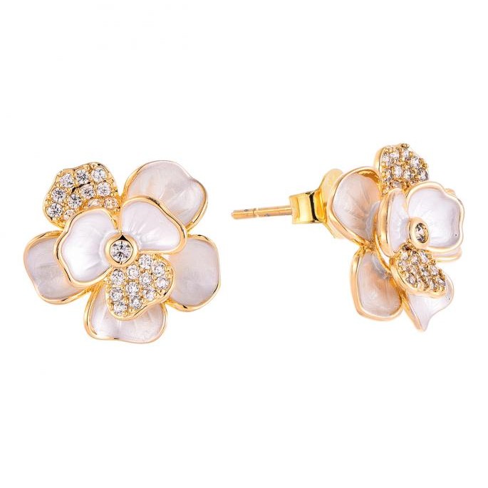 Floral Diamond Earrings