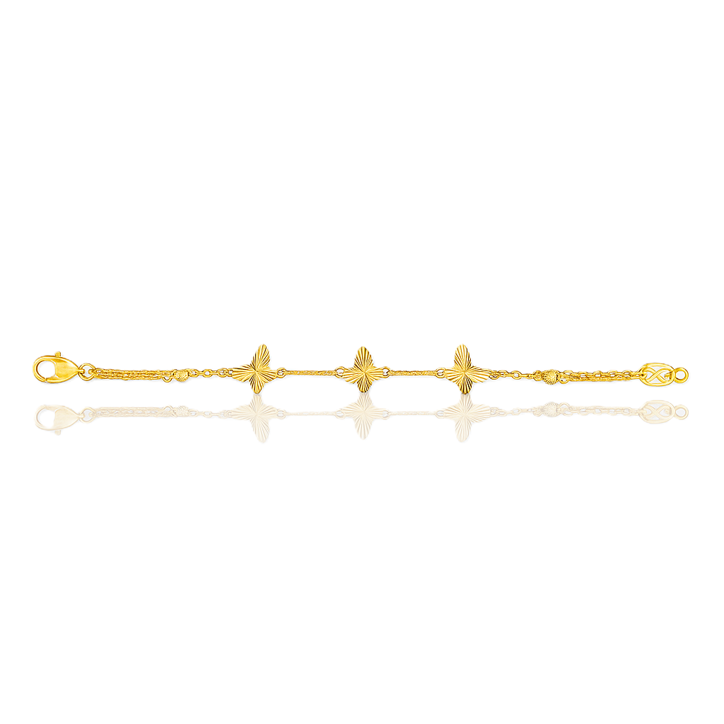 Flutter Grace 916 Gold Bracelet