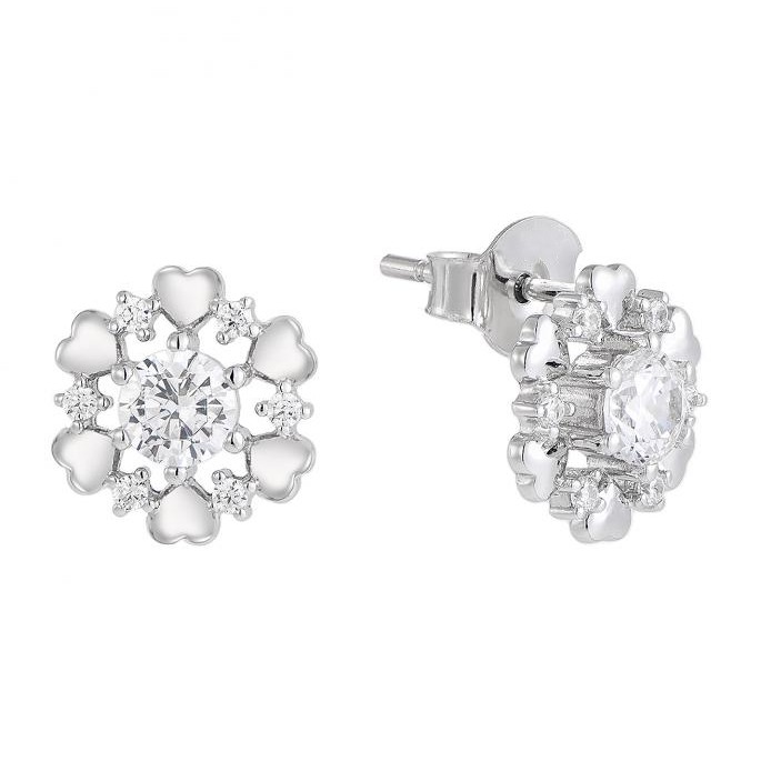 Frozen Bloom Diamond Studs
