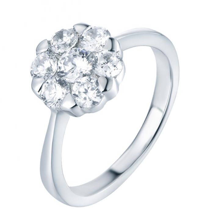“Garden Light” Diamond Cluster Ring