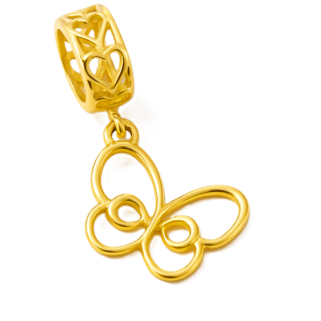 Golden Flutter Charm