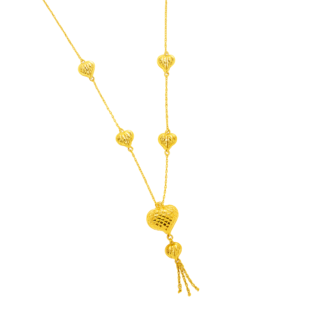 Golden Love 916 Heart Necklace
