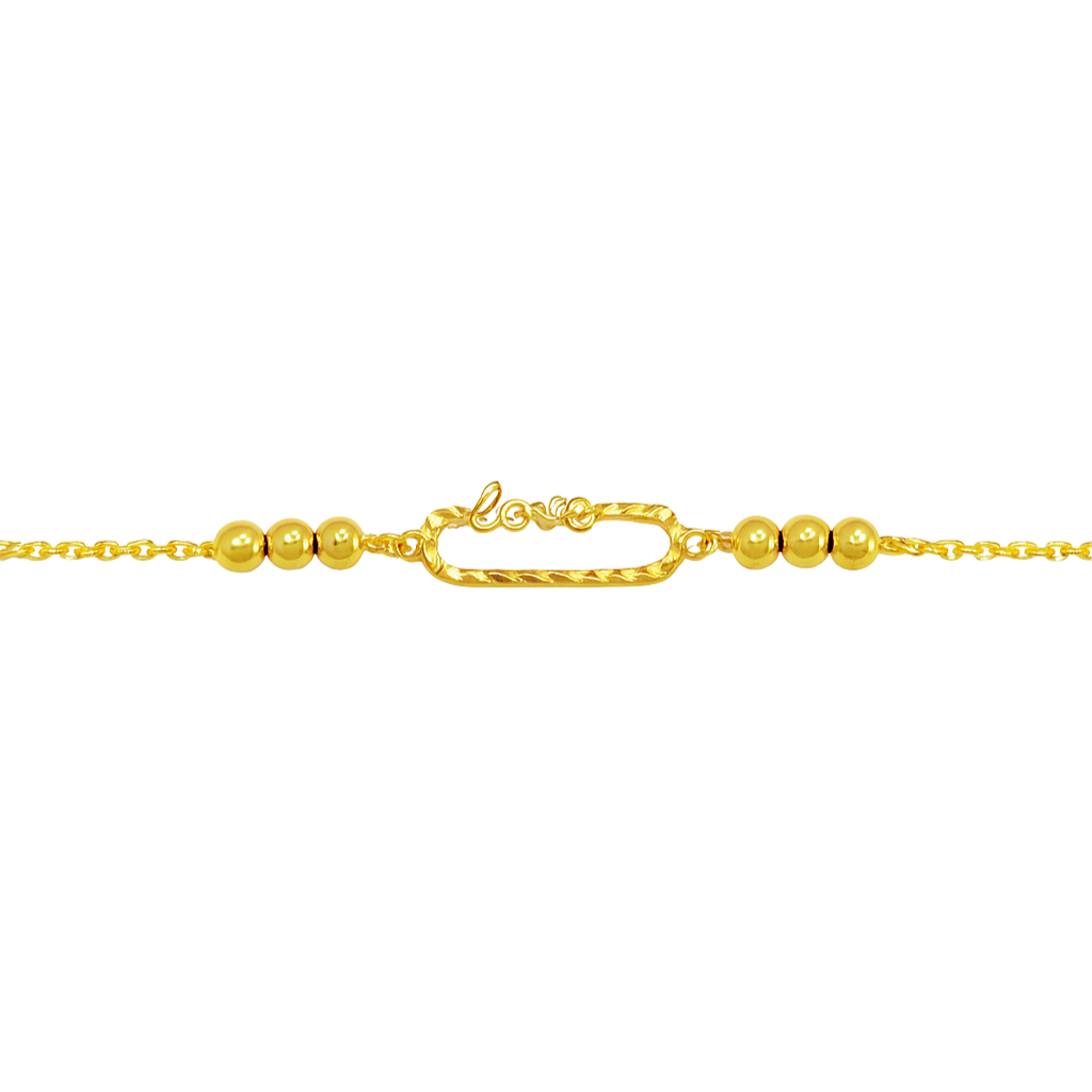 Golden Love Link Bracelet