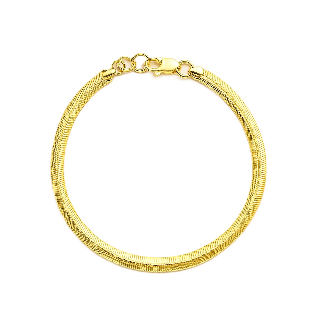 Luxe Snake Chain Bracelet 916 Gold