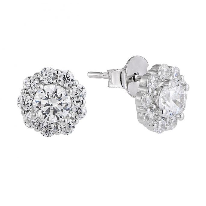 “Radiant Blossom” Diamond Earrings