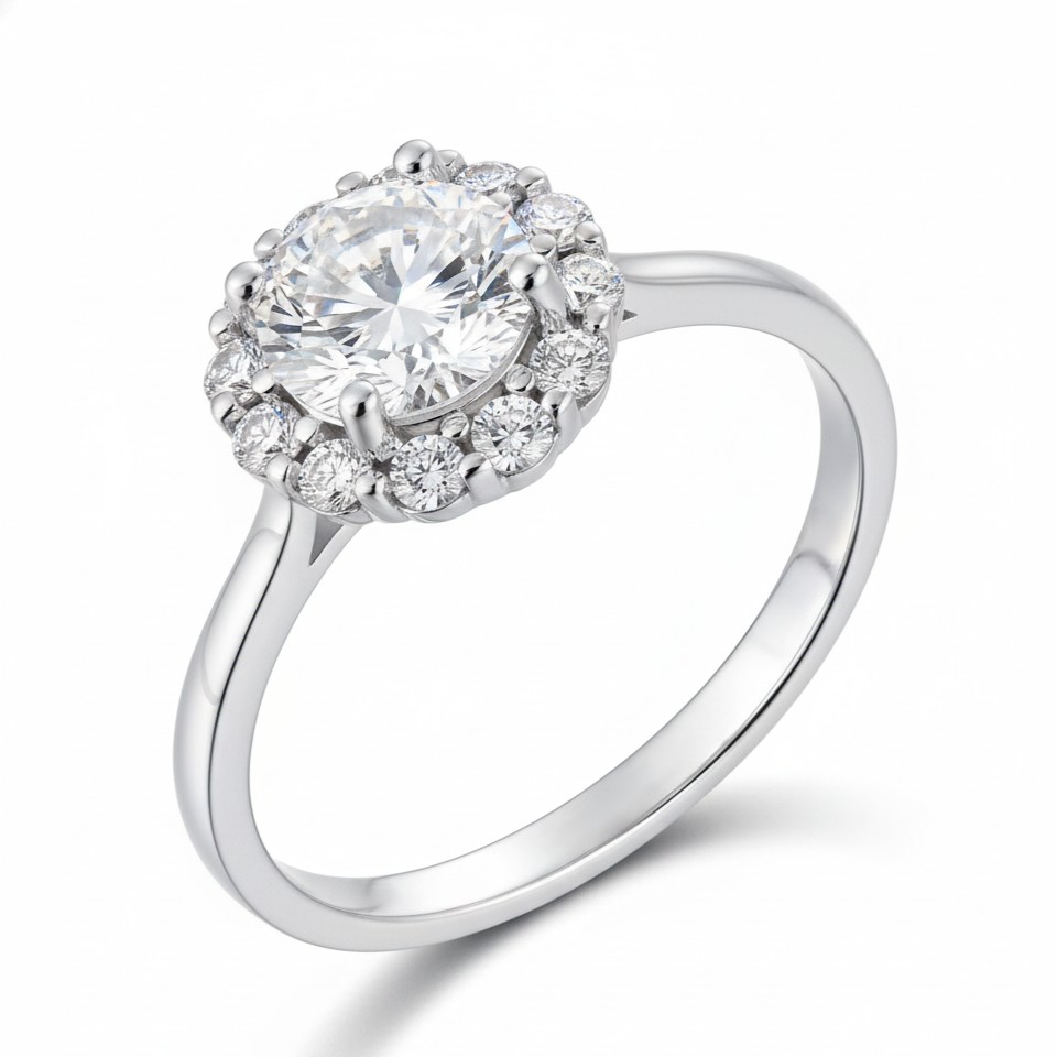 Radiant Halo Ring