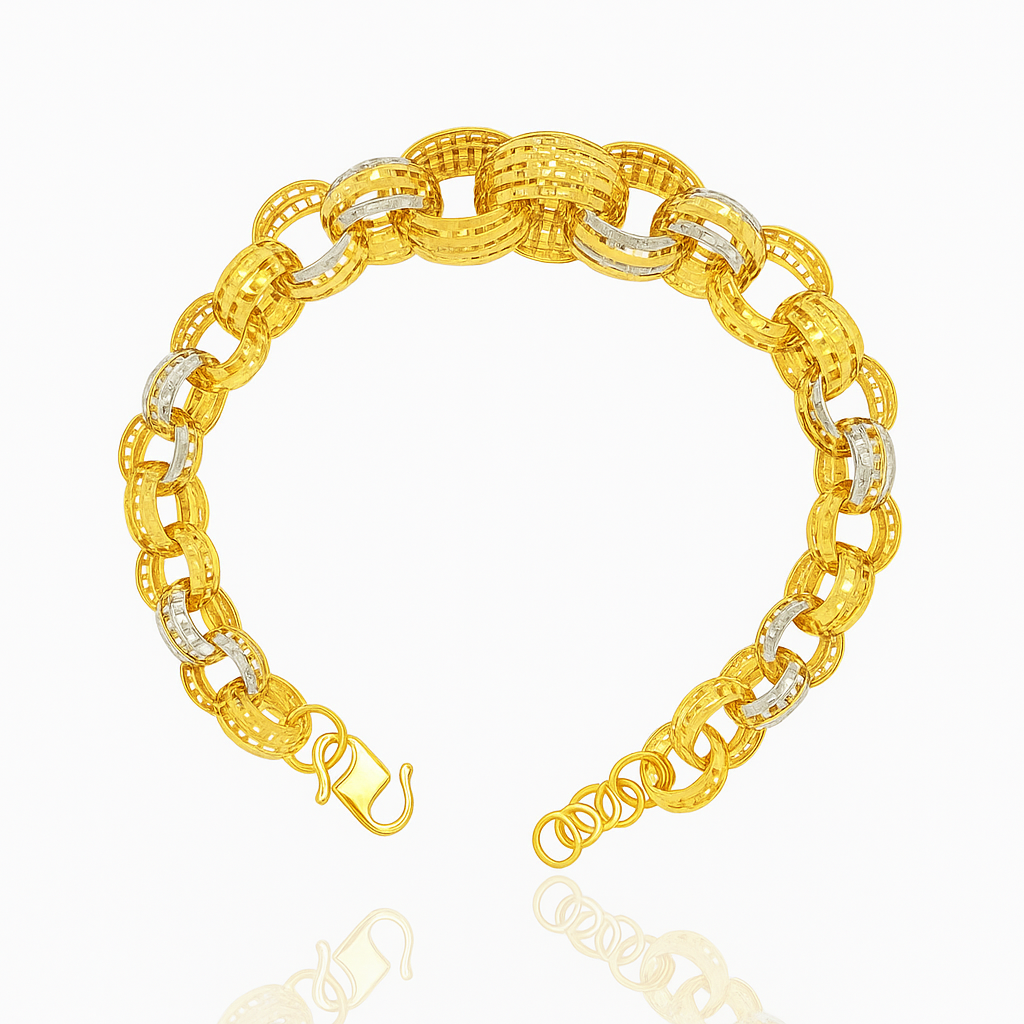 Radiant Interlock Gold Bracelet