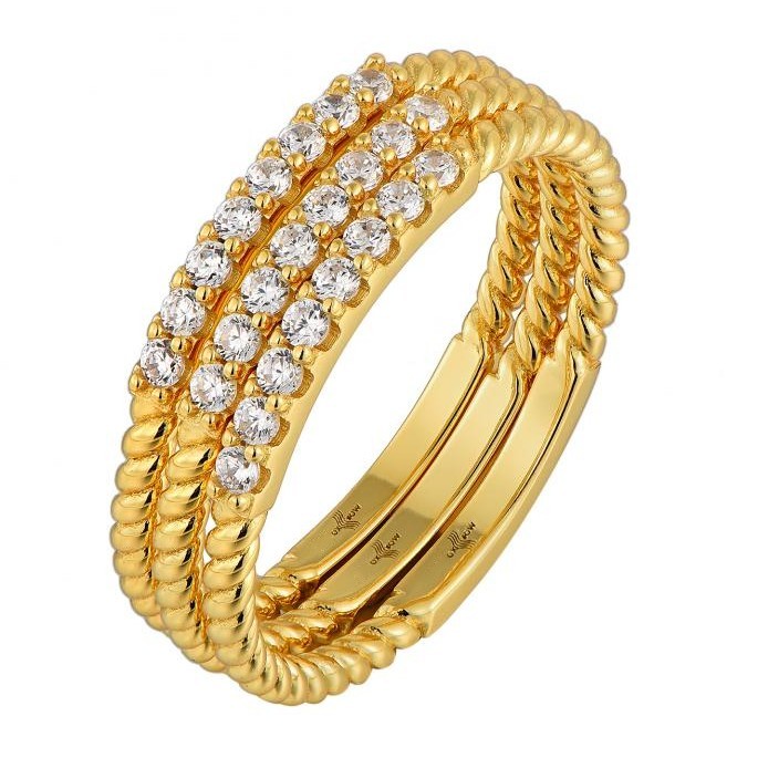 Twisted Rope Diamond Ring 